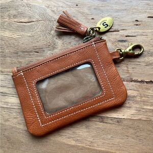 Jack Mason Leather ID Wallet Syracuse University Mocha Brown